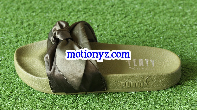 Rihanna x Puma Fenty Bow Olive Slipper